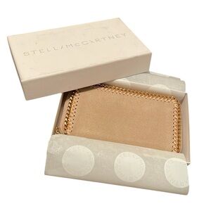 STELLA MCCARTNEY | Women’s Clotted Cream Falabella Chain Edge Zip Wallet
